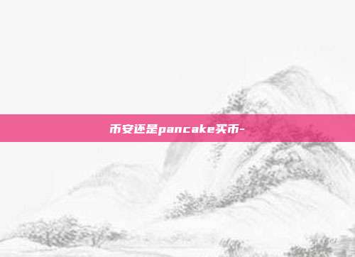 币安还是pancake买币-