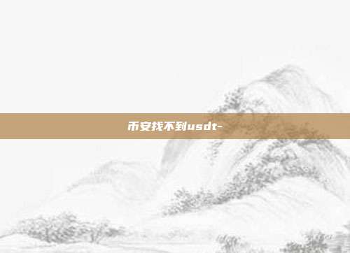 币安找不到usdt-