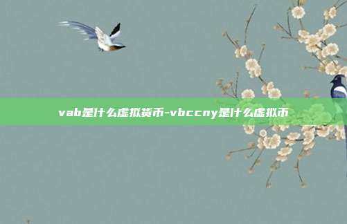 vab是什么虚拟货币-vbccny是什么虚拟币